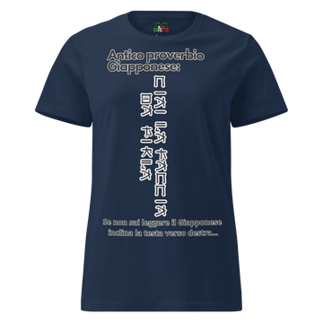 T-shirt morbida basic da donna Proverbio Giapponese