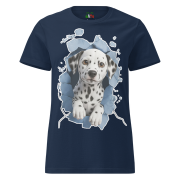 T-shirt morbida basic da donna Dalmata