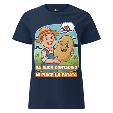 T-shirt morbida basic da donna Contadino