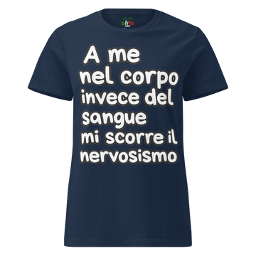 T-shirt morbida basic da donna Nervosismo