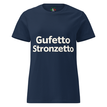 T-shirt morbida basic da donna Gufetto Stronzetto Classic