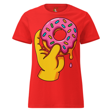 T-shirt morbida basic da donna Donuts