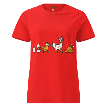 T-shirt morbida basic da donna Pollo