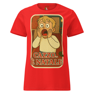 T-shirt morbida basic da donna E' Natale
