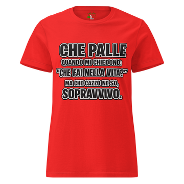 T-shirt morbida basic da donna Sopravvivo