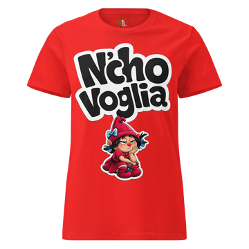 T-shirt morbida basic da donna Nc'ho Voglia Cartoon Edition