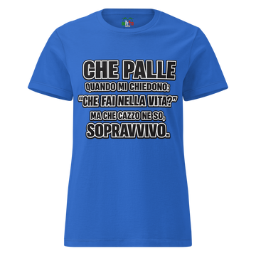 T-shirt morbida basic da donna Sopravvivo