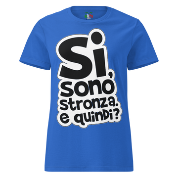 T-shirt morbida basic da donna Stron*a