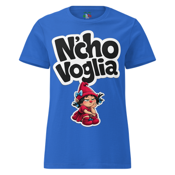 T-shirt morbida basic da donna Nc'ho Voglia Cartoon Edition