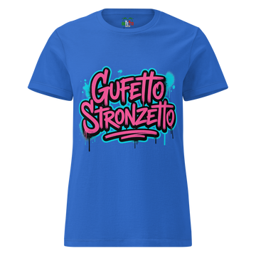 T-shirt morbida basic da donna Gufetto Stronzetto