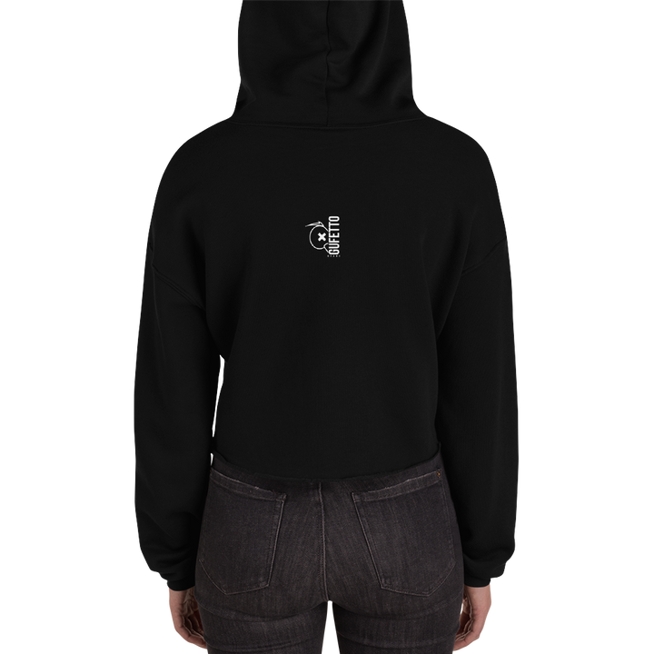 Felpa con cappuccio corta SKULL DARK - Gufetto Brand 