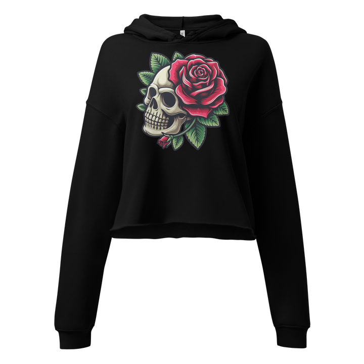 Felpa con cappuccio corta SKULL DARK - Gufetto Brand 