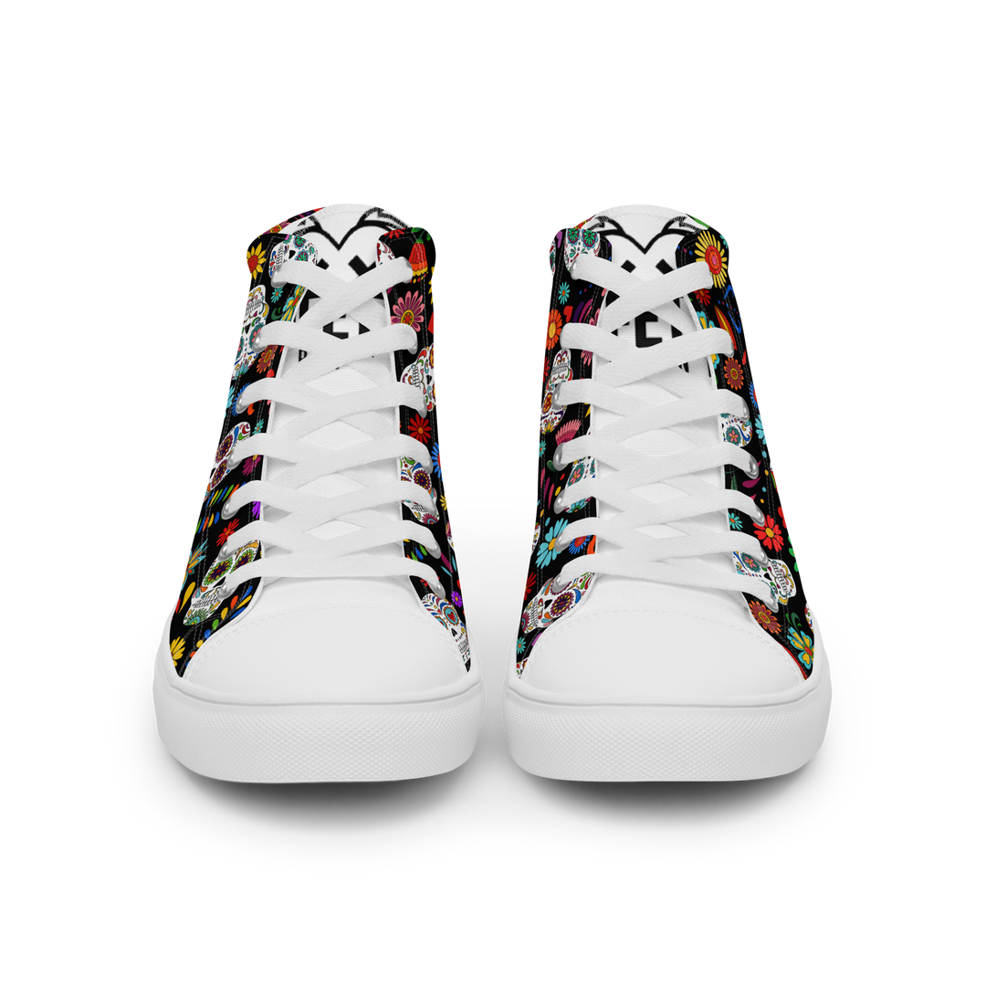 Sneakers alte in tela da donna SKULL EDITION - Gufetto Brand 