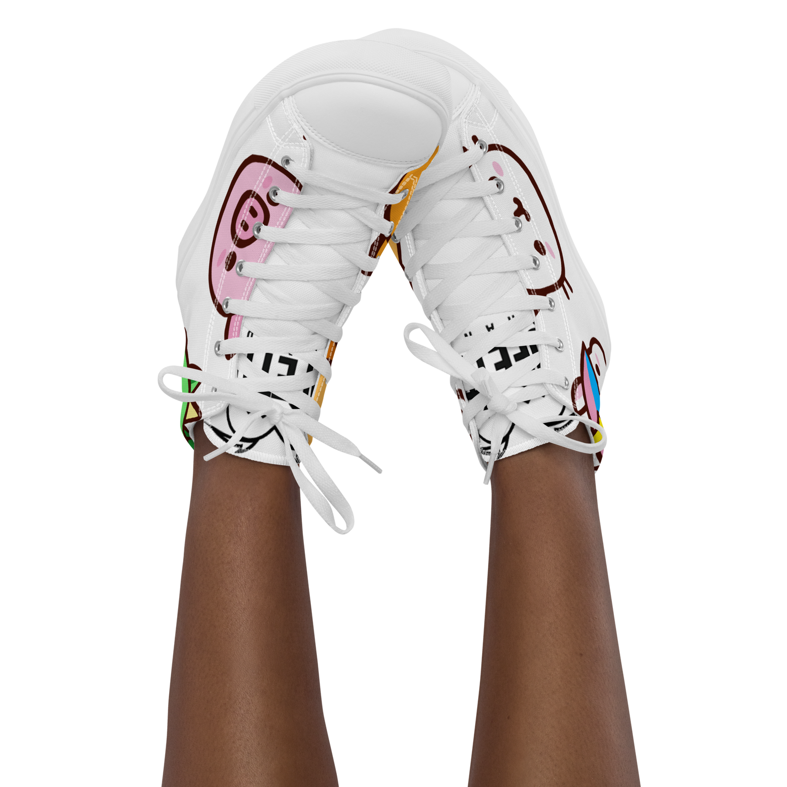 Sneakers alte in tela da donna EMOJI - Gufetto Brand 
