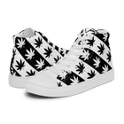 Sneakers alte in tela da donna CANNABIS B/W - Gufetto Brand 