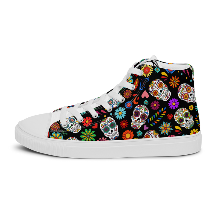Sneakers alte in tela da donna SKULL EDITION - Gufetto Brand 
