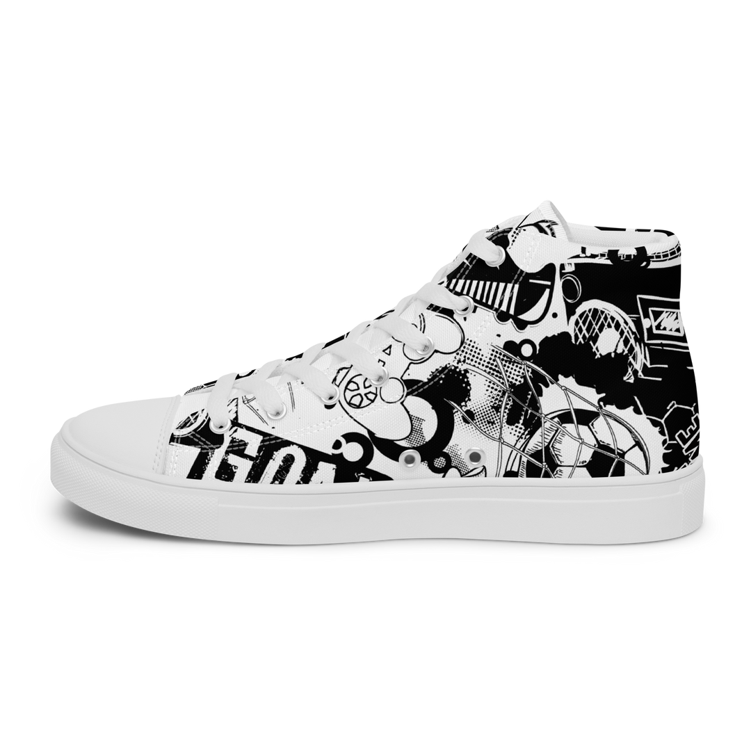 Sneakers alte in tela da donna GOAL - Gufetto Brand 