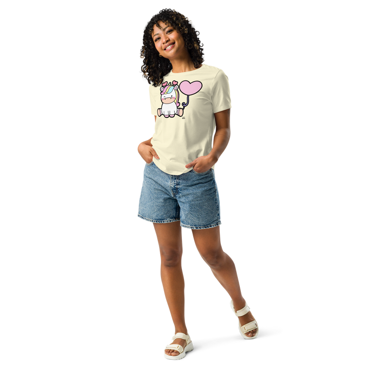 T-shirt fit donna Unicorn Palloncino - Gufetto Brand 