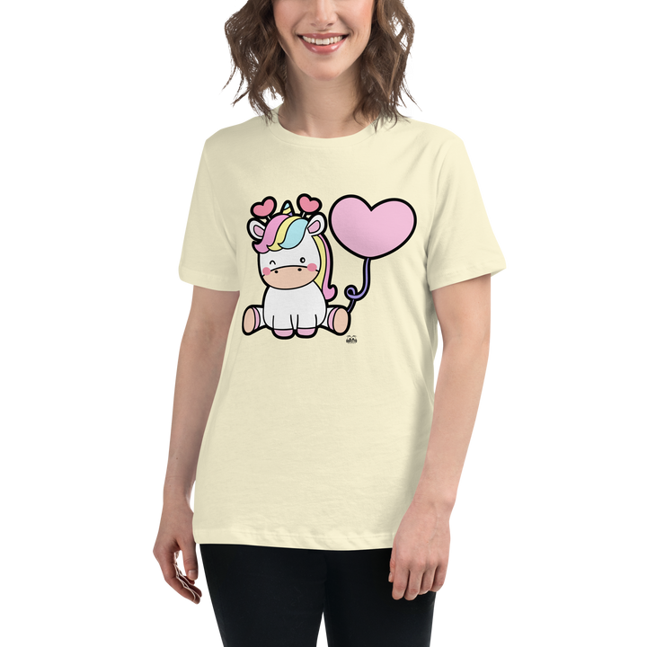T-shirt fit donna Unicorn Palloncino - Gufetto Brand 