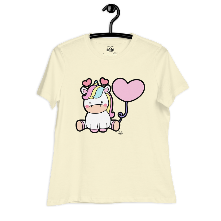 T-shirt fit donna Unicorn Palloncino - Gufetto Brand 