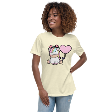 T-shirt fit donna Unicorn Palloncino