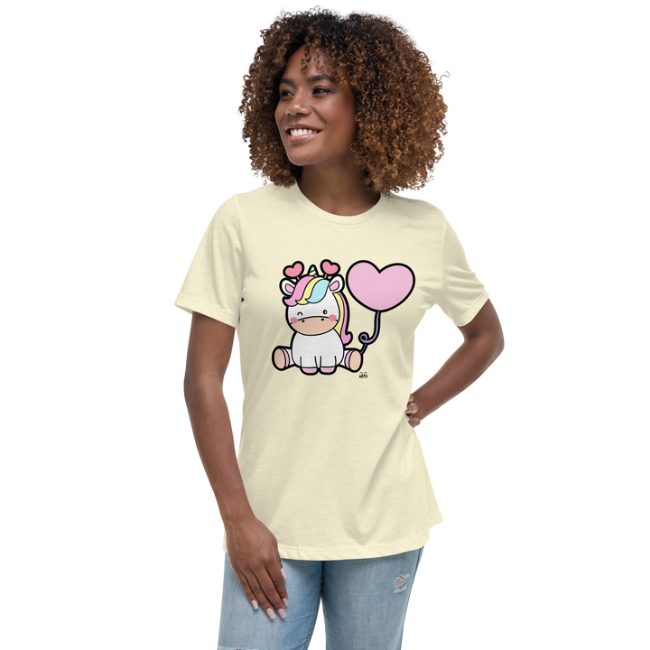 T-shirt fit donna Unicorn Palloncino - Gufetto Brand 