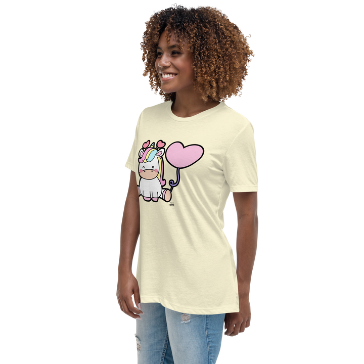 T-shirt fit donna Unicorn Palloncino - Gufetto Brand 