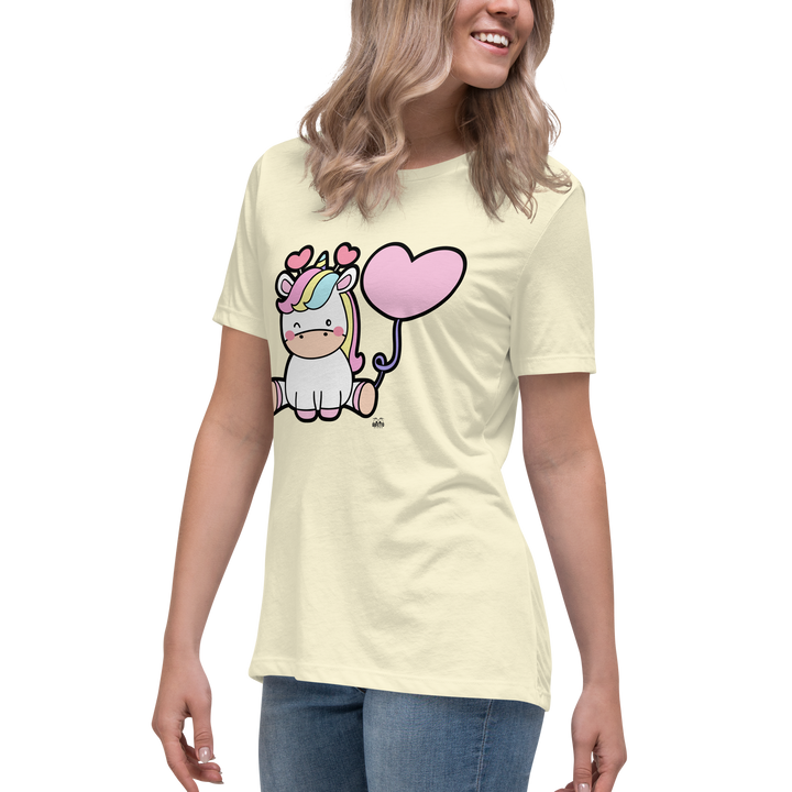 T-shirt fit donna Unicorn Palloncino - Gufetto Brand 