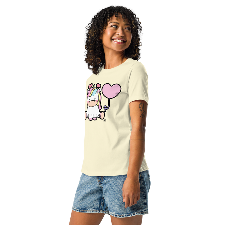 T-shirt fit donna Unicorn Palloncino - Gufetto Brand 