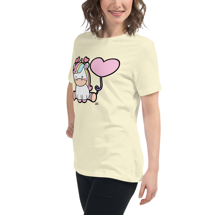T-shirt fit donna Unicorn Palloncino - Gufetto Brand 