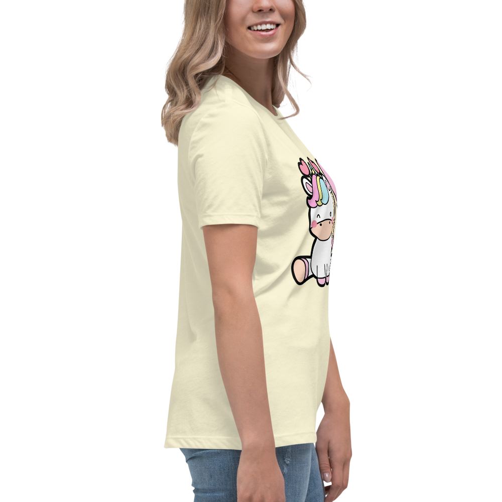 T-shirt fit donna Unicorn Palloncino - Gufetto Brand 
