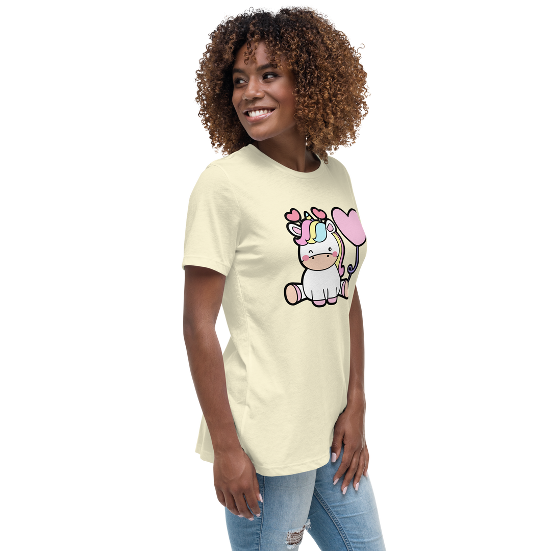 T-shirt fit donna Unicorn Palloncino - Gufetto Brand 