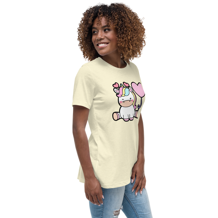 T-shirt fit donna Unicorn Palloncino - Gufetto Brand 