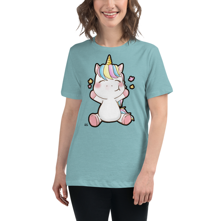 T-shirt fit donna Unicorn Happy - Gufetto Brand 