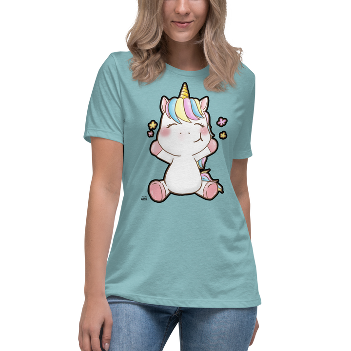 T-shirt fit donna Unicorn Happy - Gufetto Brand 