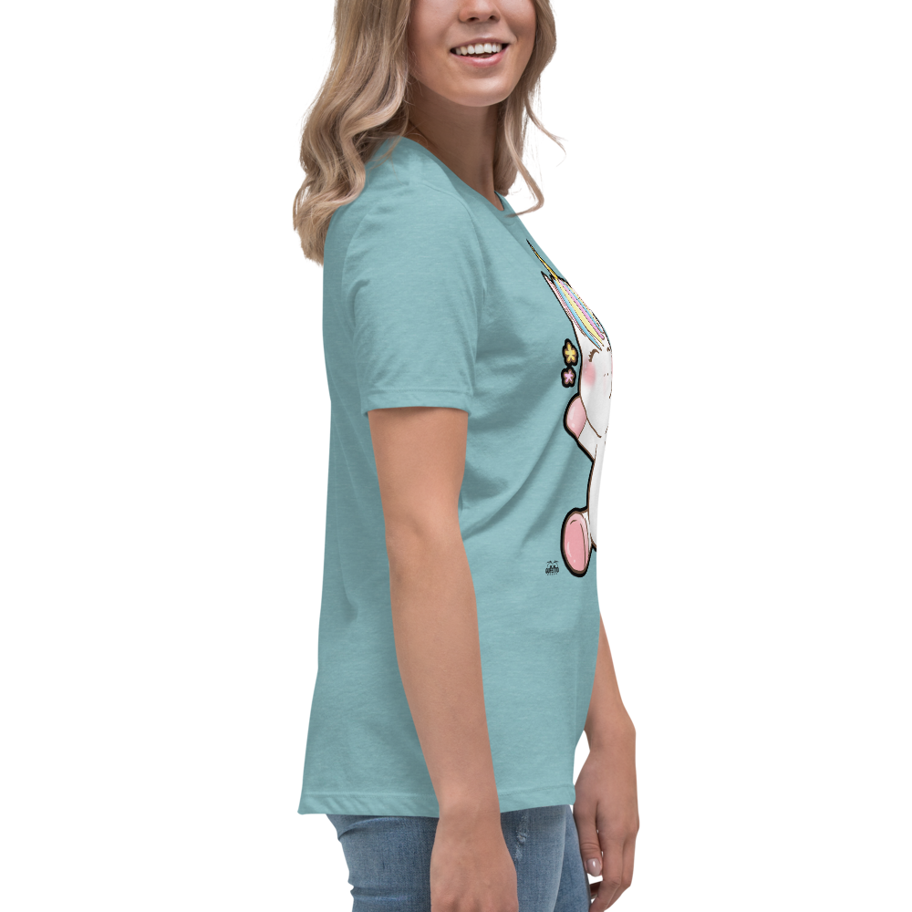 T-shirt fit donna Unicorn Happy - Gufetto Brand 