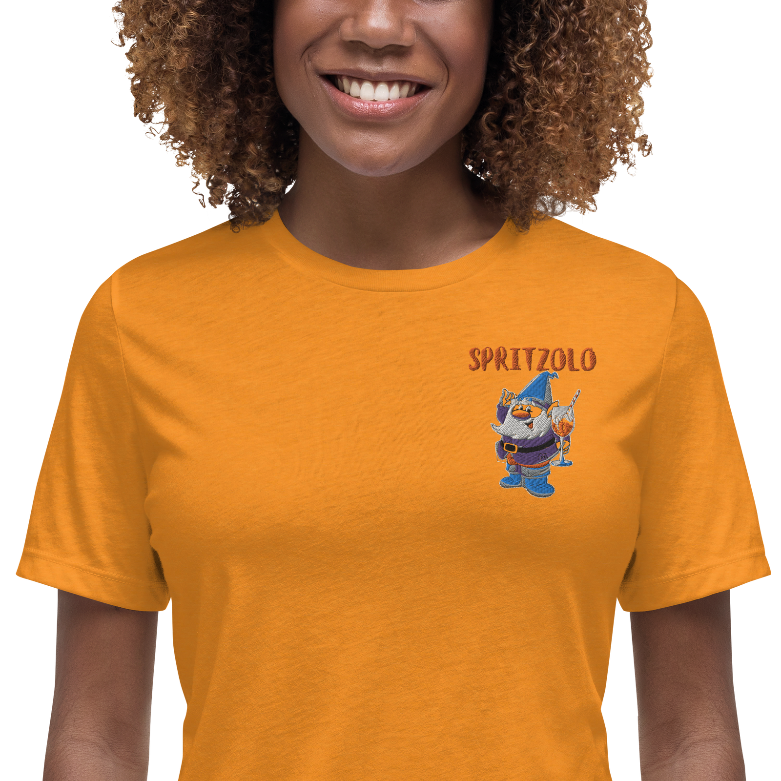 T-shirt Ricamata Donna Spritzolo - Gufetto Brand 
