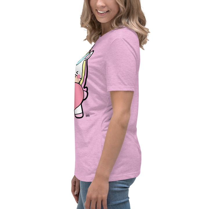 T-shirt fit donna Unicorn Cuore - Gufetto Brand 