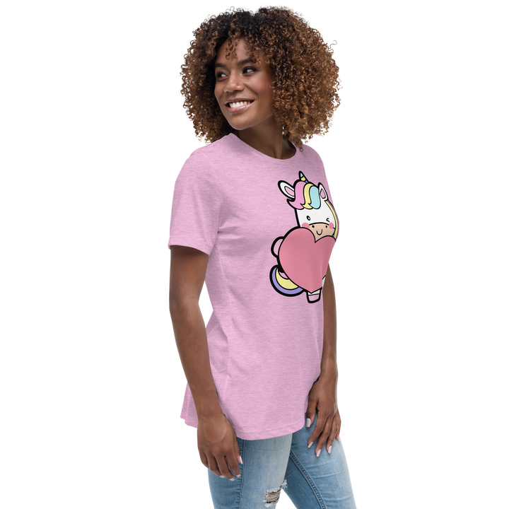 T-shirt fit donna Unicorn Cuore - Gufetto Brand 