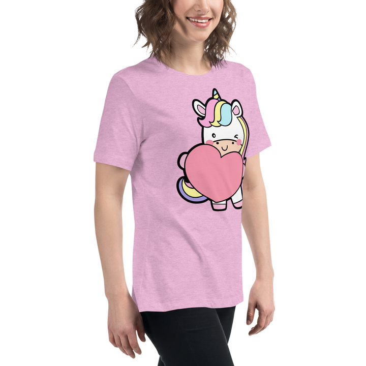 T-shirt fit donna Unicorn Cuore - Gufetto Brand 