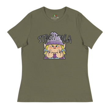 T-shirt relaxed fit donna Premium Stronzola COLOR