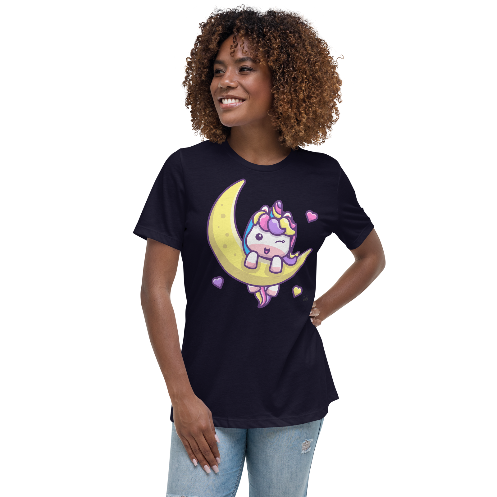T-shirt  fit donna Unicorn Luna - Gufetto Brand 
