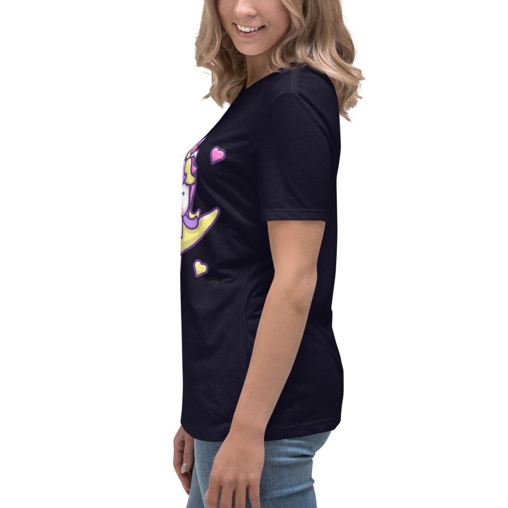 T-shirt  fit donna Unicorn Luna - Gufetto Brand 