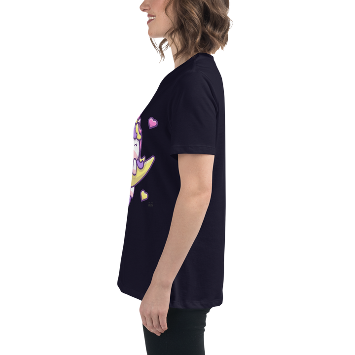 T-shirt  fit donna Unicorn Luna - Gufetto Brand 