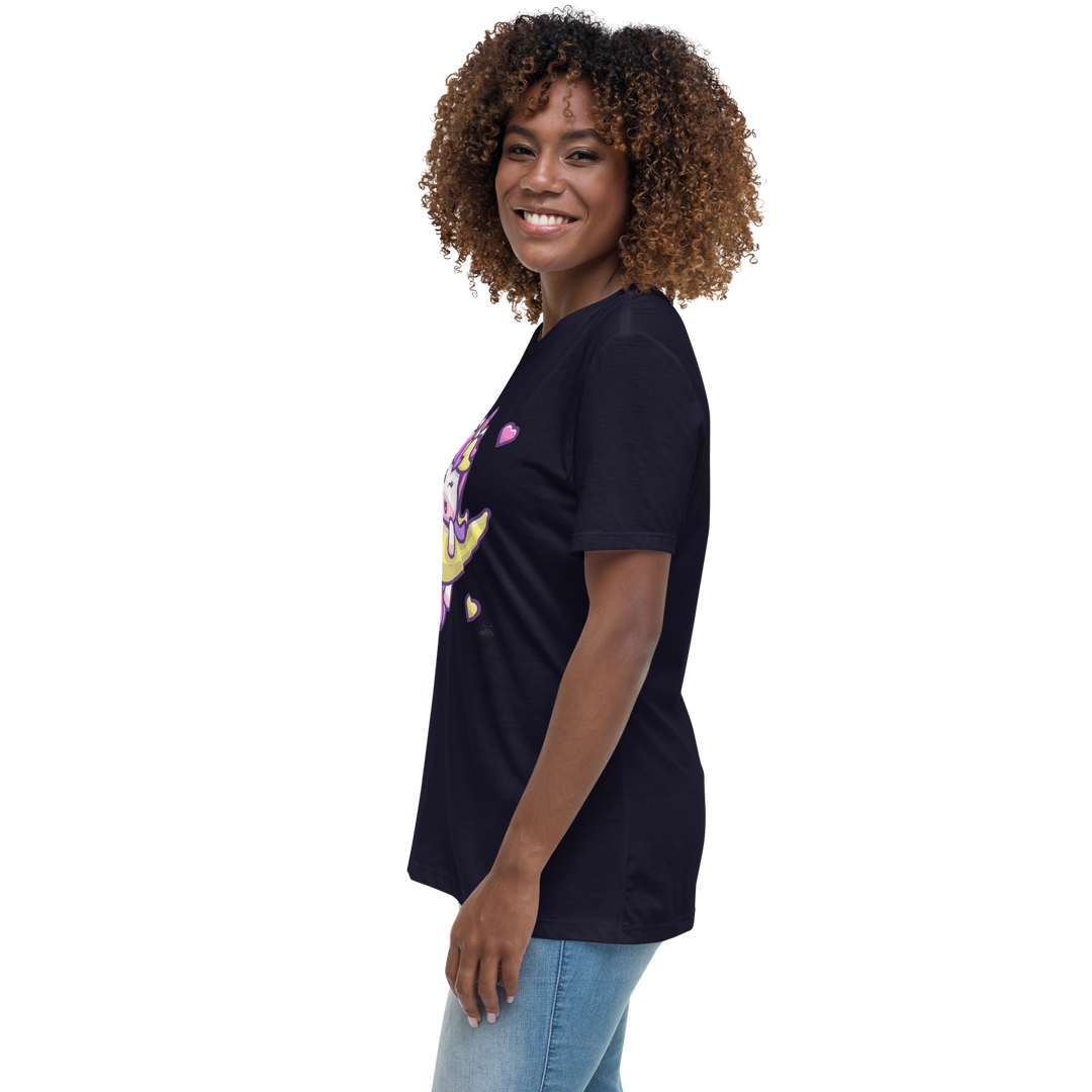 T-shirt  fit donna Unicorn Luna - Gufetto Brand 