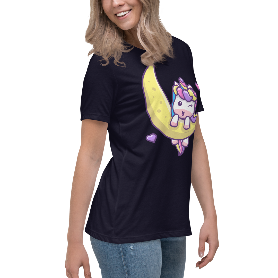 T-shirt  fit donna Unicorn Luna - Gufetto Brand 