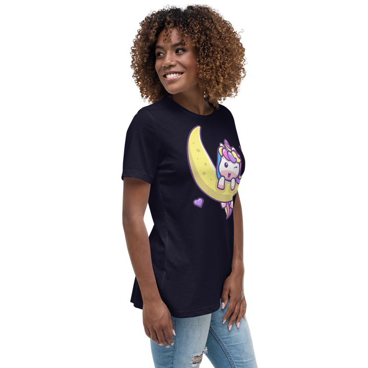 T-shirt  fit donna Unicorn Luna - Gufetto Brand 