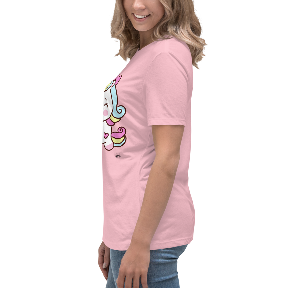 T-shirt fit donna Unicorn Gelato - Gufetto Brand 
