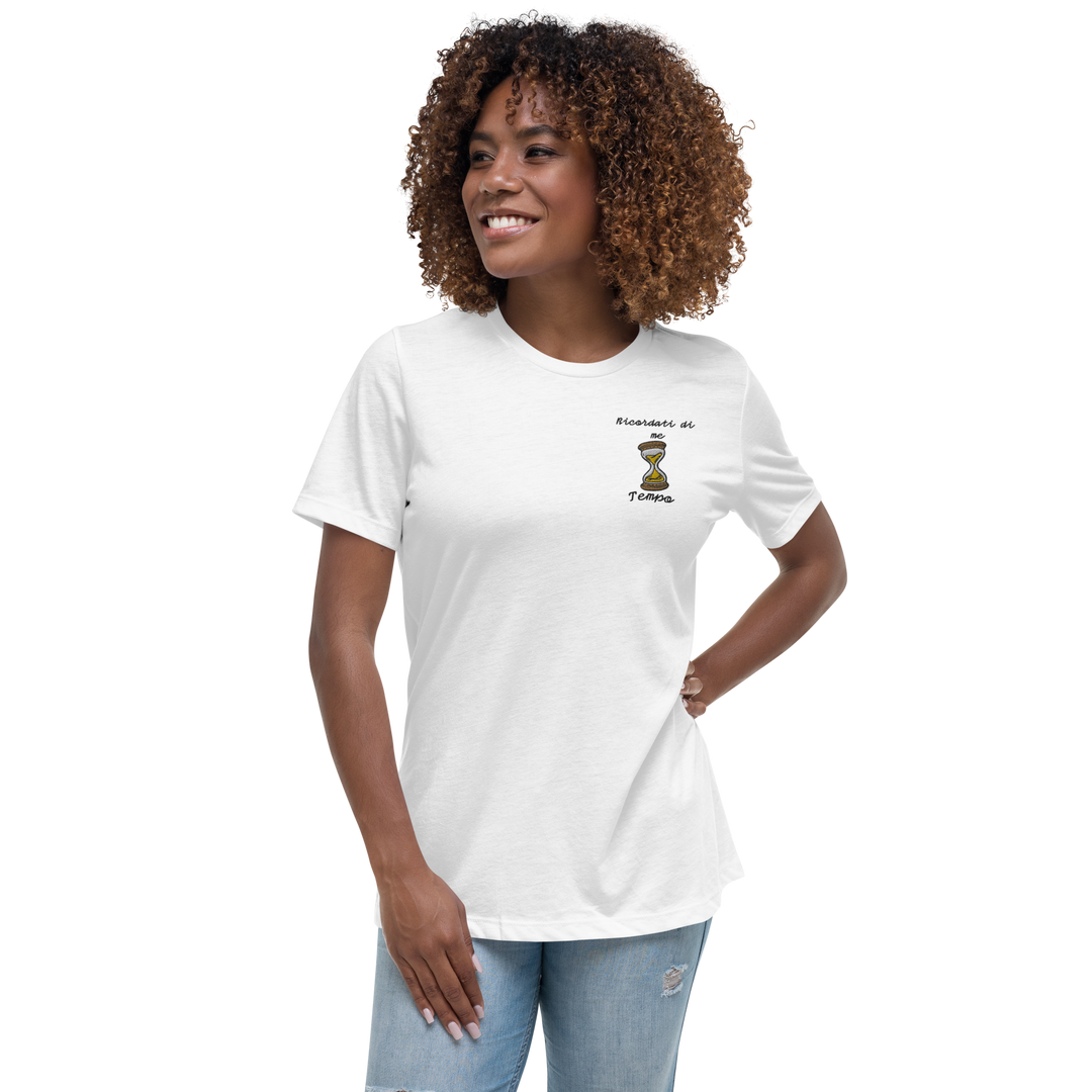 T-shirt Ricamata Donna Ricordati di Me Clessidra - Gufetto Brand 