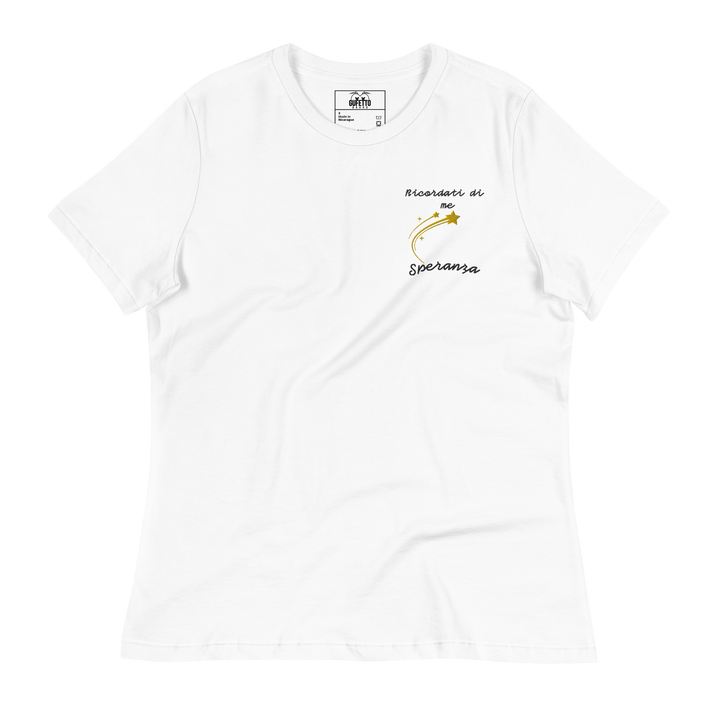 T-shirt Ricamata Donna Ricordati di Me Stella - Gufetto Brand 